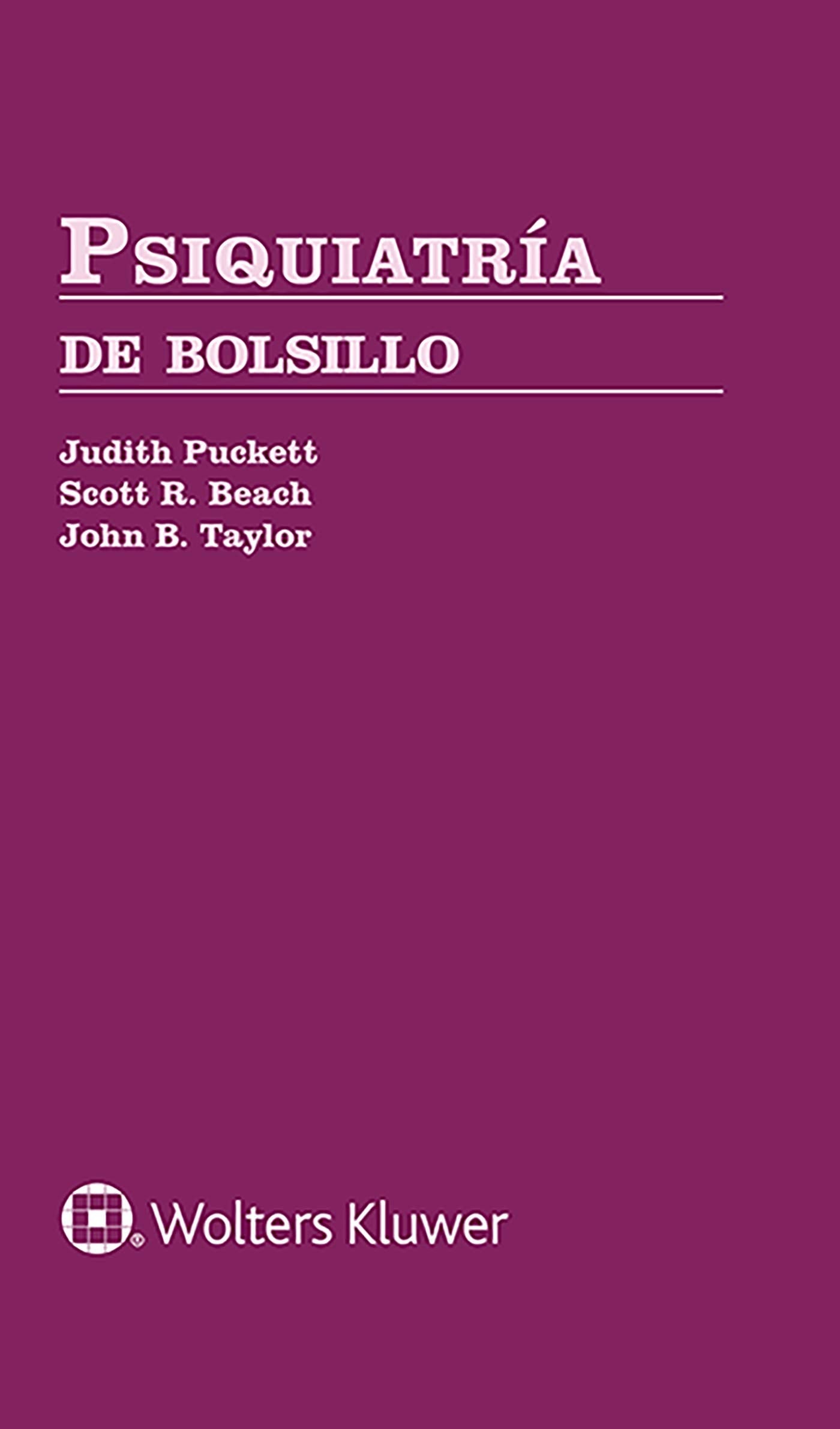PUCKETT- PSIQUIATRIA DE BOLSILLO, 1.¦ Ed. 2022