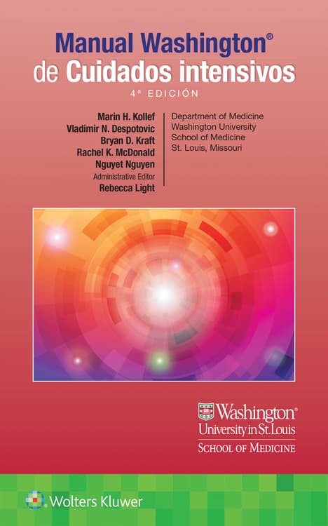 KOLLEF- MANUAL WASHINGTON DE CUIDADOS INTENSIVOS, 3.¦Ed.  2018